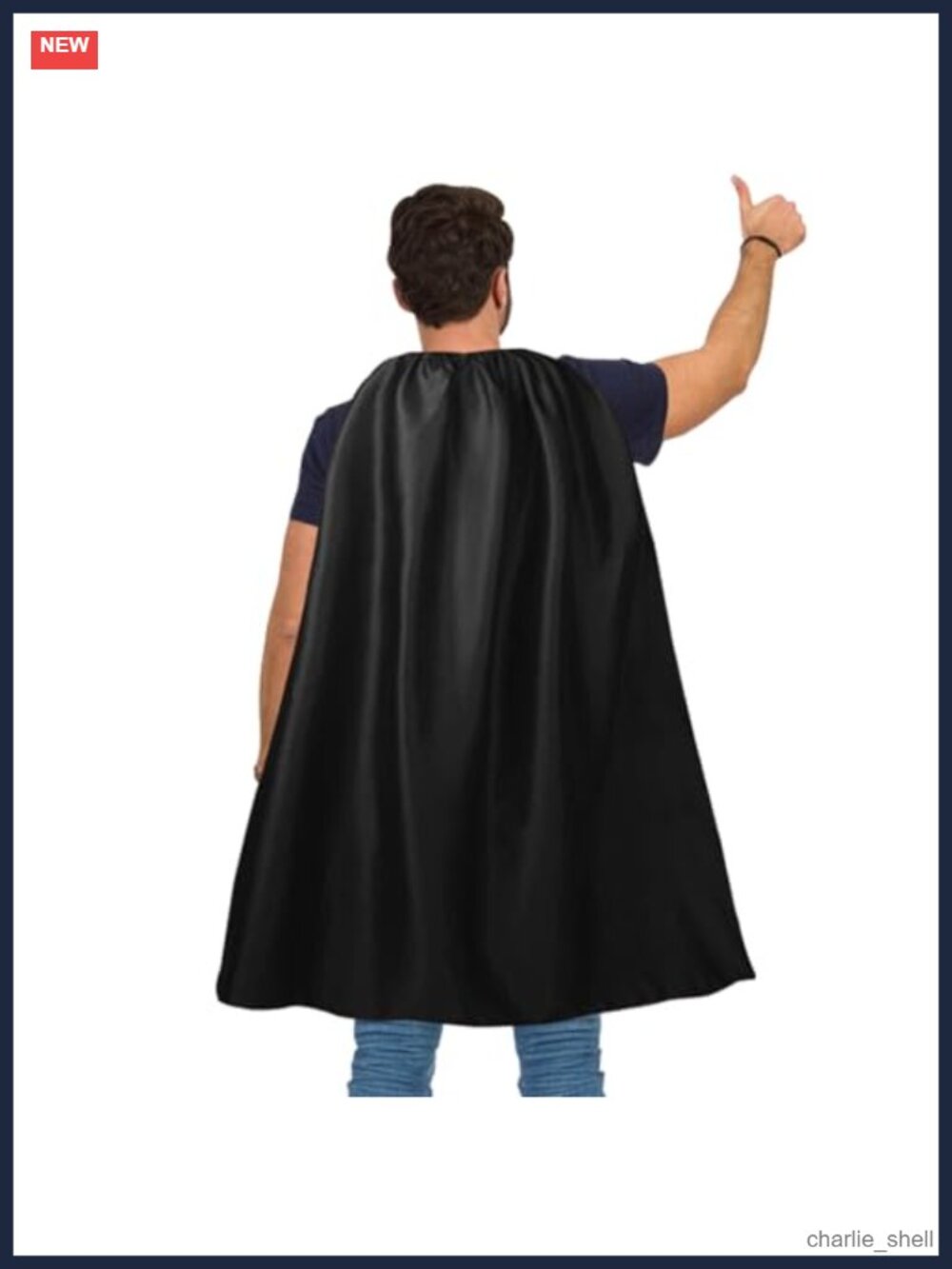 Adult Superhero Cape & Mask Set Halloween Party Fancy Dress Costume Polyester